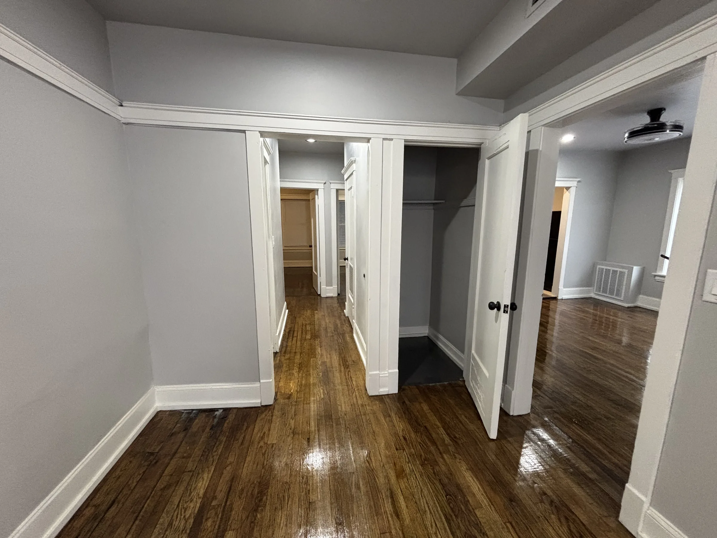 Finished hallway and trim